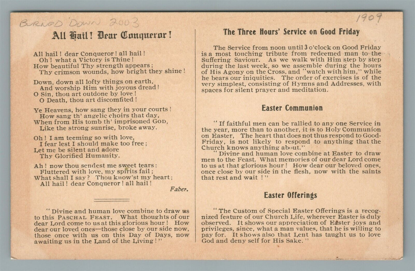 ATLANTIC CITY NJ CHURCH OF ASCENSION ANTIQUE POSTCARD