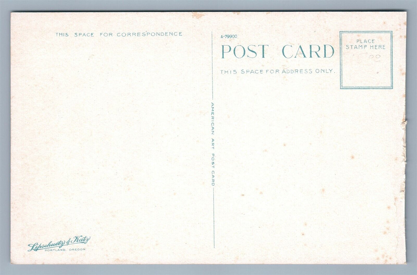 PORTLAND OR SIXTH STREET ANTIQUE POSTCARD