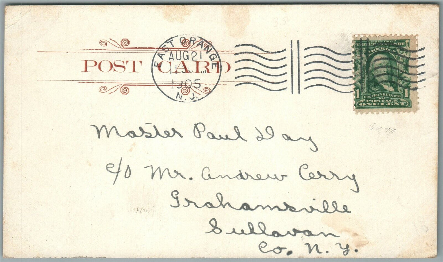 NEWARK NJ HAHNE'S & CO'S TWELVE ACRE STORE ANTIQUE POSTCARD