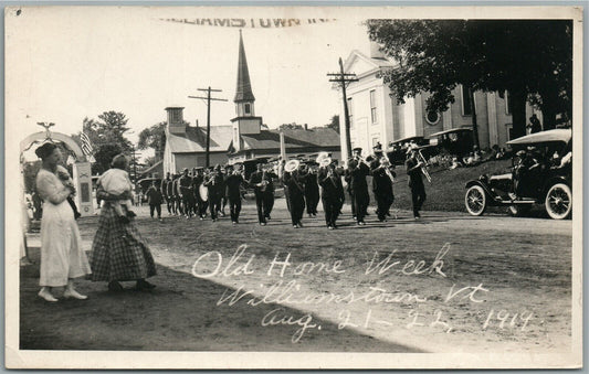 WILLIAMSTOWN VT OLD HOME WEEK 1919 ANTIQUE REAL PHOTO POSTCARD RPPC