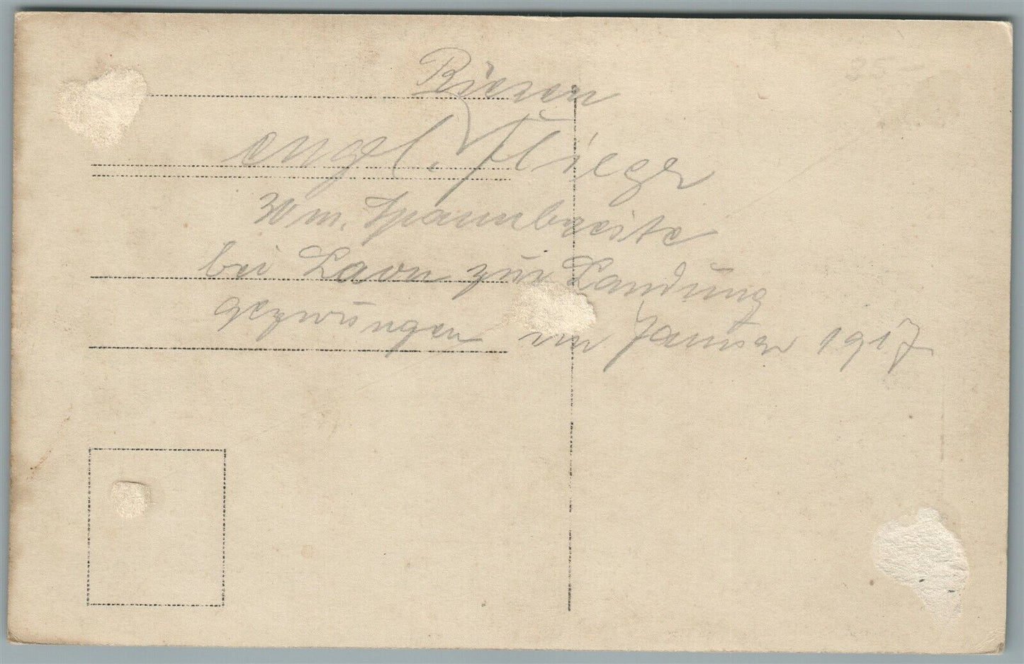 EARLY AVIATION AVIATOR in BIPLANE ANTIQUE REAL PHOTO POSTCARD