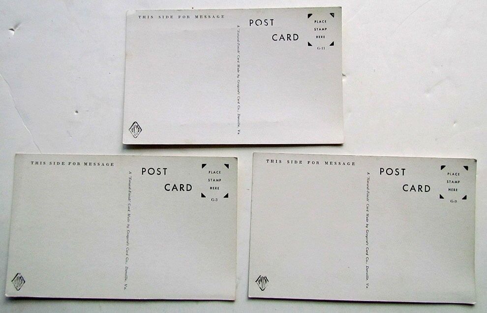 LOT OF 3 VINTAGE POSTCARDS GREENBORO COLLEGE NORTH CAROLINA