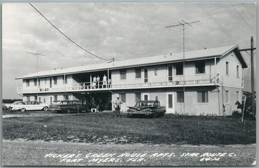 FT.MYERS FL VICKER'S GREEN HOUSE APTS VINTAGE REAL PHOTO POSTCARD RPPC