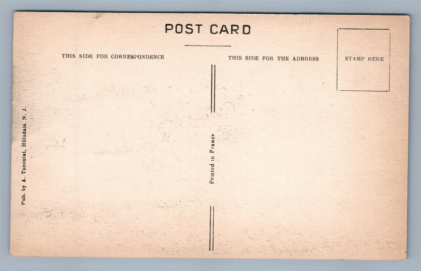 CLINTION NJ CLINTON HOUSE ANTIQUE POSTCARD