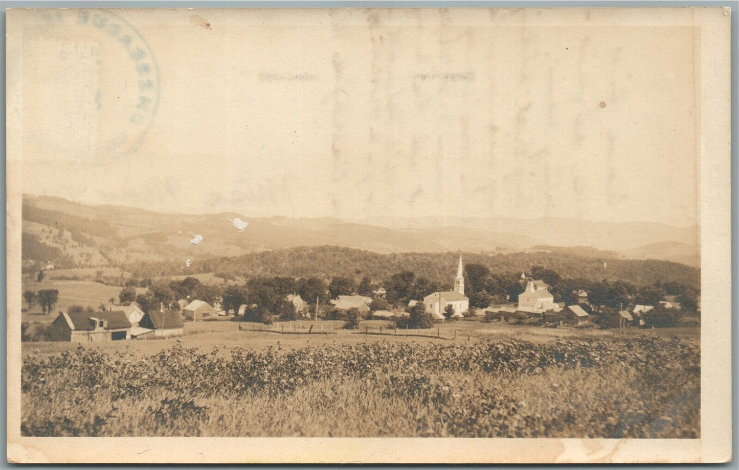 PEAOHAM VT GENERAL VIEW ANTIQUE REAL PHOTO POSTCARD RPPC
