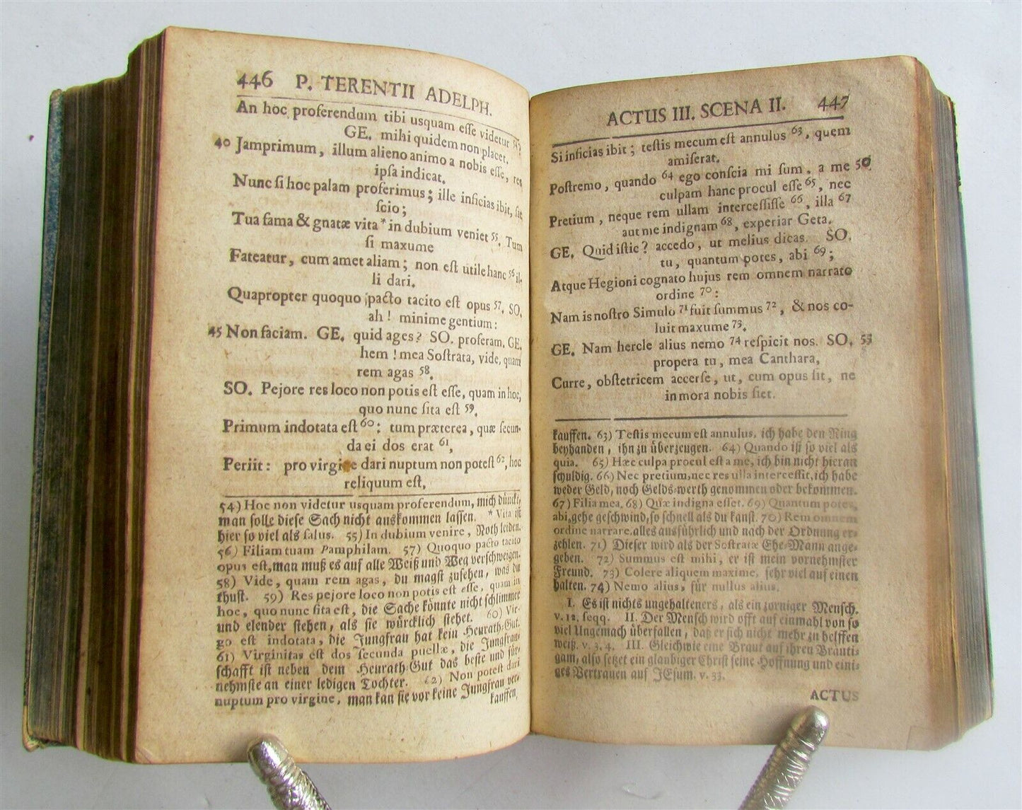 1731 TERENCE PLAYS in GERMAN antique Comoediae Sex