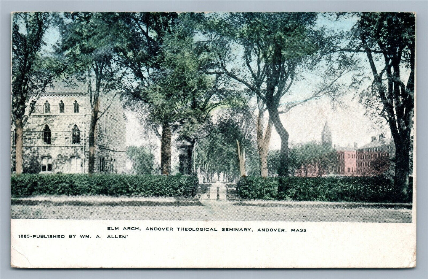 ANDOVER MA THEOLOGICAL SEMINARY ANTIQUE POSTCARD