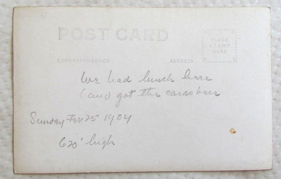 VINTAGE RPPC REAL PHOTO POSTCARD SIMMONS-BY-THE-FALLS COLUMBIA RIVER HWY OREGON