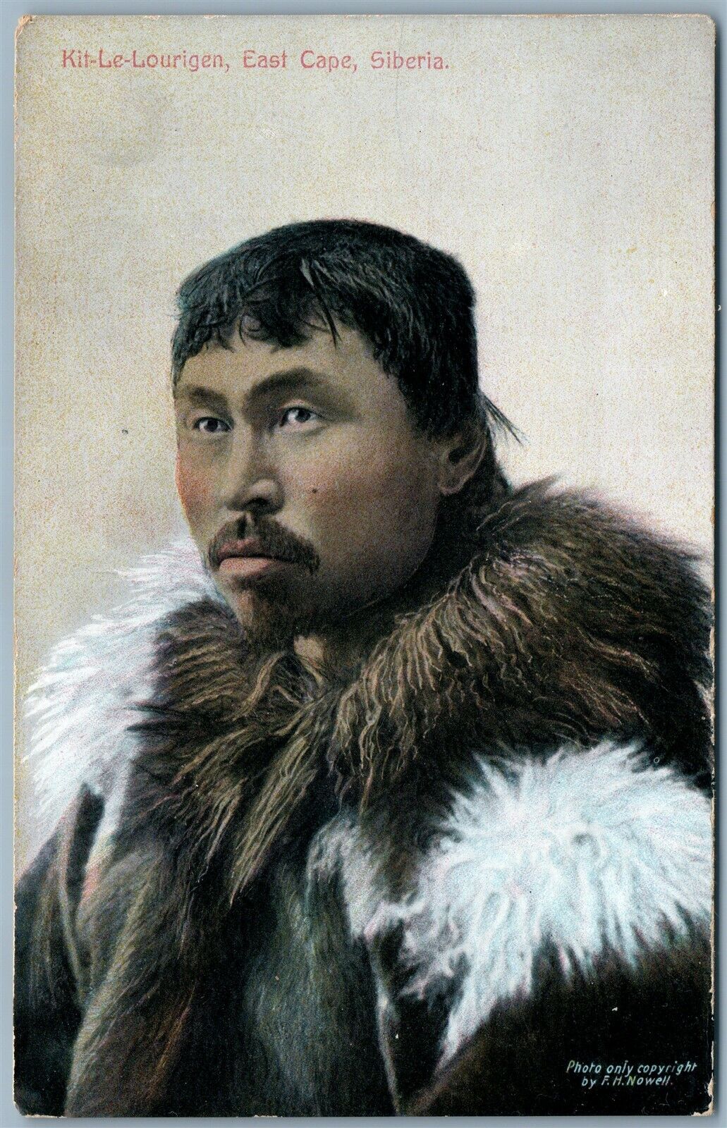 EAST CAPE SIBERIA KIT-LE-LOURIGEN INDIAN ANTIQUE POSTCARD