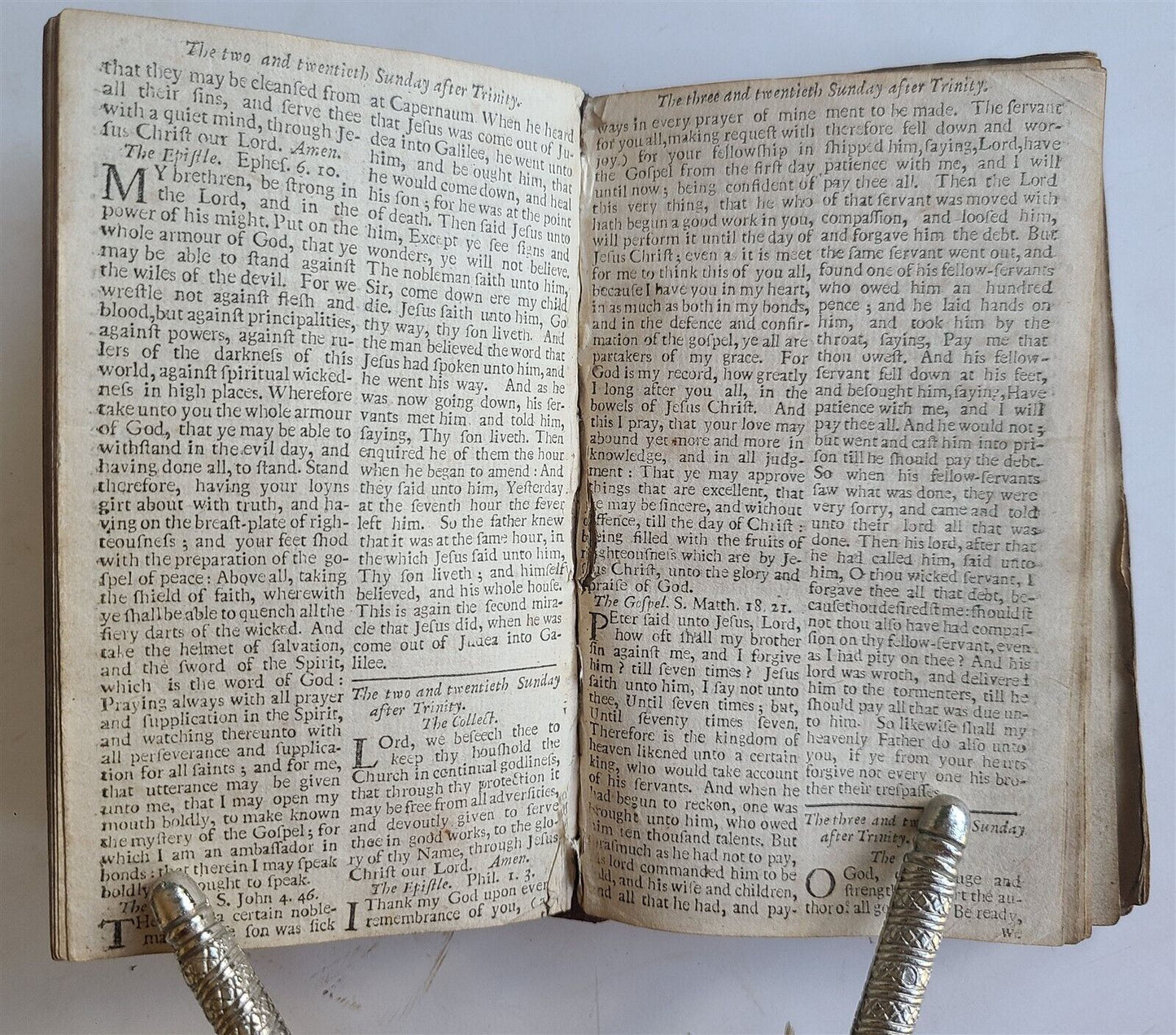 1720 BOOK OF COMMON PRAYER in ENGLISH ANTIQUE ORIGINAL BINDING & CARRYING BAG
