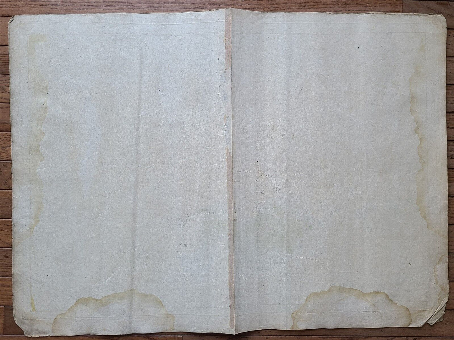 1736 LARGE MAP OF SILESIA POLAND SAGANENSIS antique 25 x 4 3/4" Duchy of Krnov