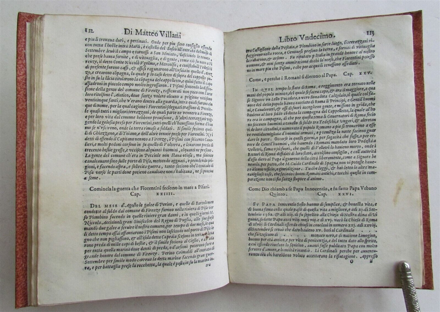 1577 DELLA HISTORIA DI MATTEO VILLIANI antique ITALIAN HISTORY 16th CENTURY