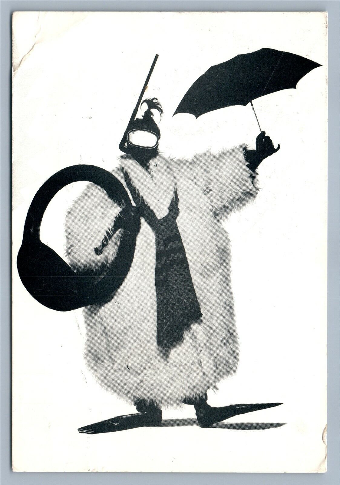 WHERE FOOLS RUSSIAN ARTIST PAT OLESZKO PERFORMANCE ADVERISING POSTCARD