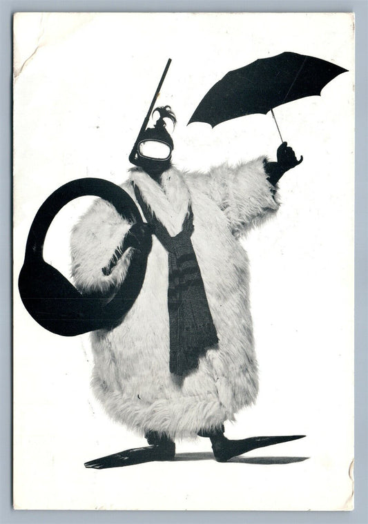 WHERE FOOLS RUSSIAN ARTIST PAT OLESZKO PERFORMANCE ADVERISING POSTCARD