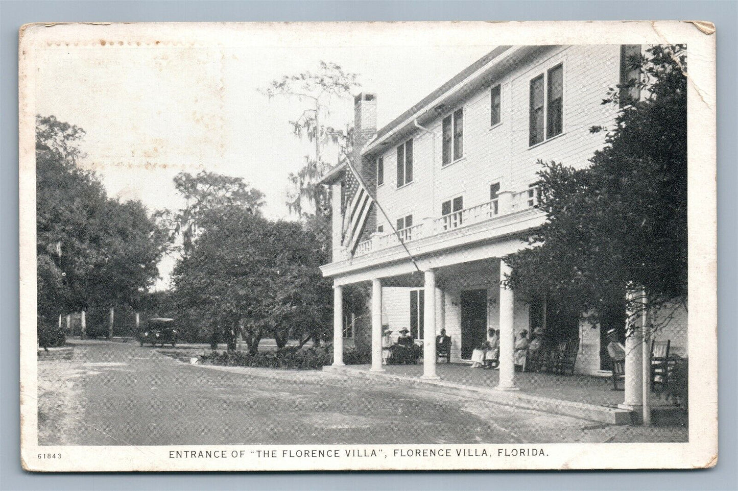 FLORENCE VILLA FL ANTIQUE POSTCARD