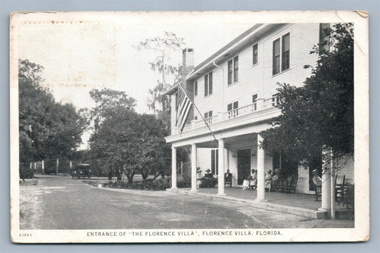 FLORENCE VILLA FL ANTIQUE POSTCARD