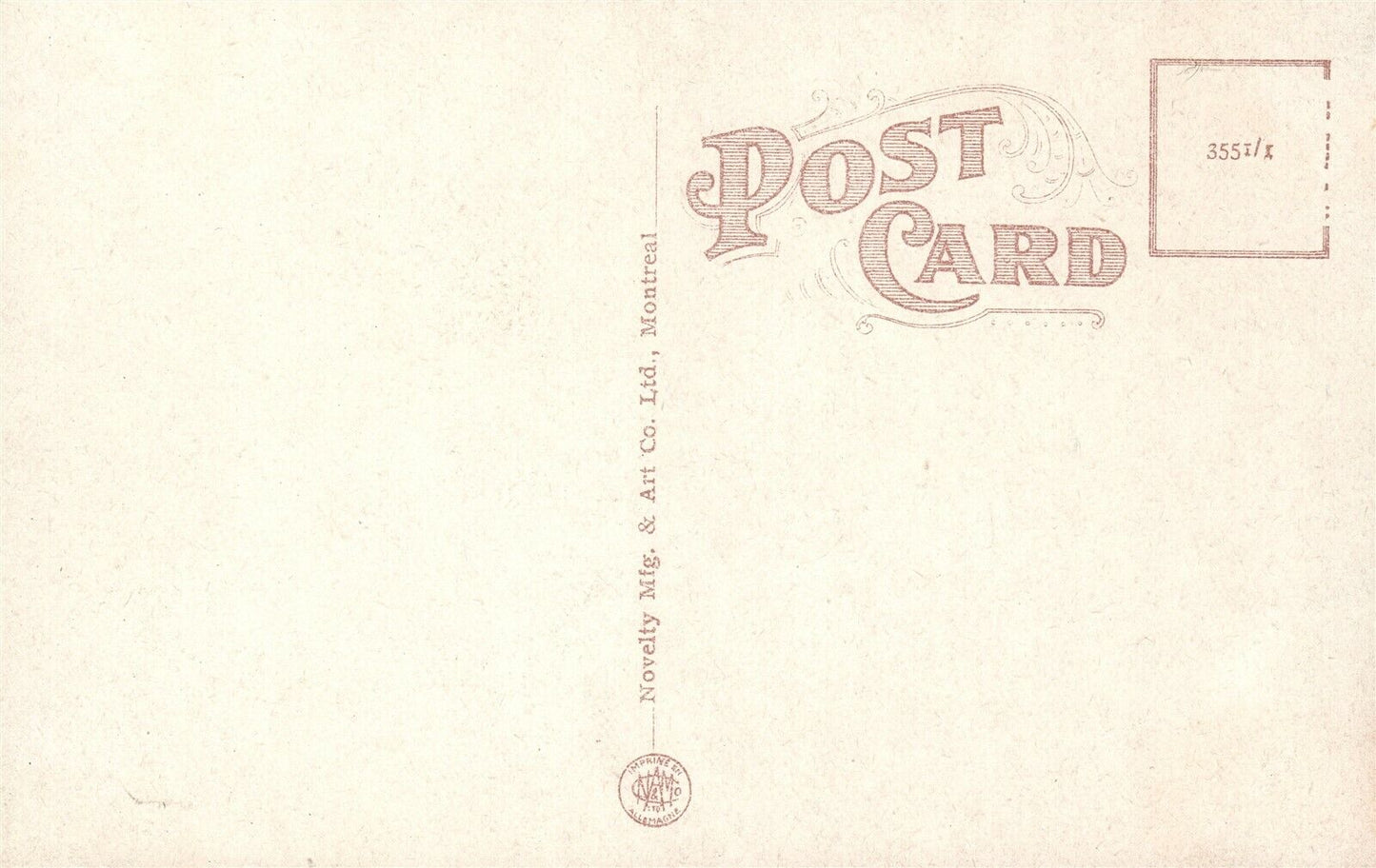 NOVA SCOTIA CANADA OX TEAM ANTIQUE POSTCARD