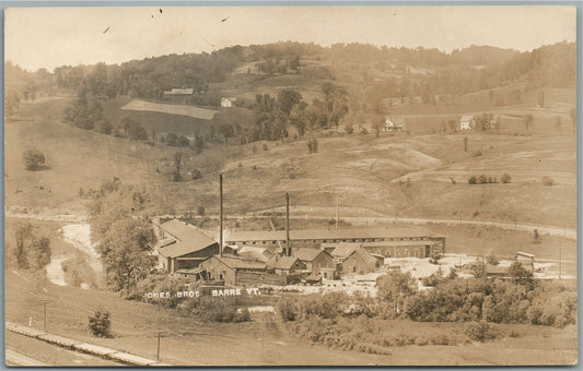 E. BARRE VT JONES BROS. GRANITE BUSINESS CO. ANTIQUE REAL PHOTO POSTCARD RPPC