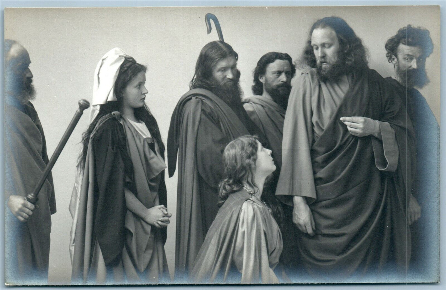OBERAMMERGAU PASSION PLAY GERMANY ANTIQUE REAL PHOTO POSTCARD RPPC JESUS