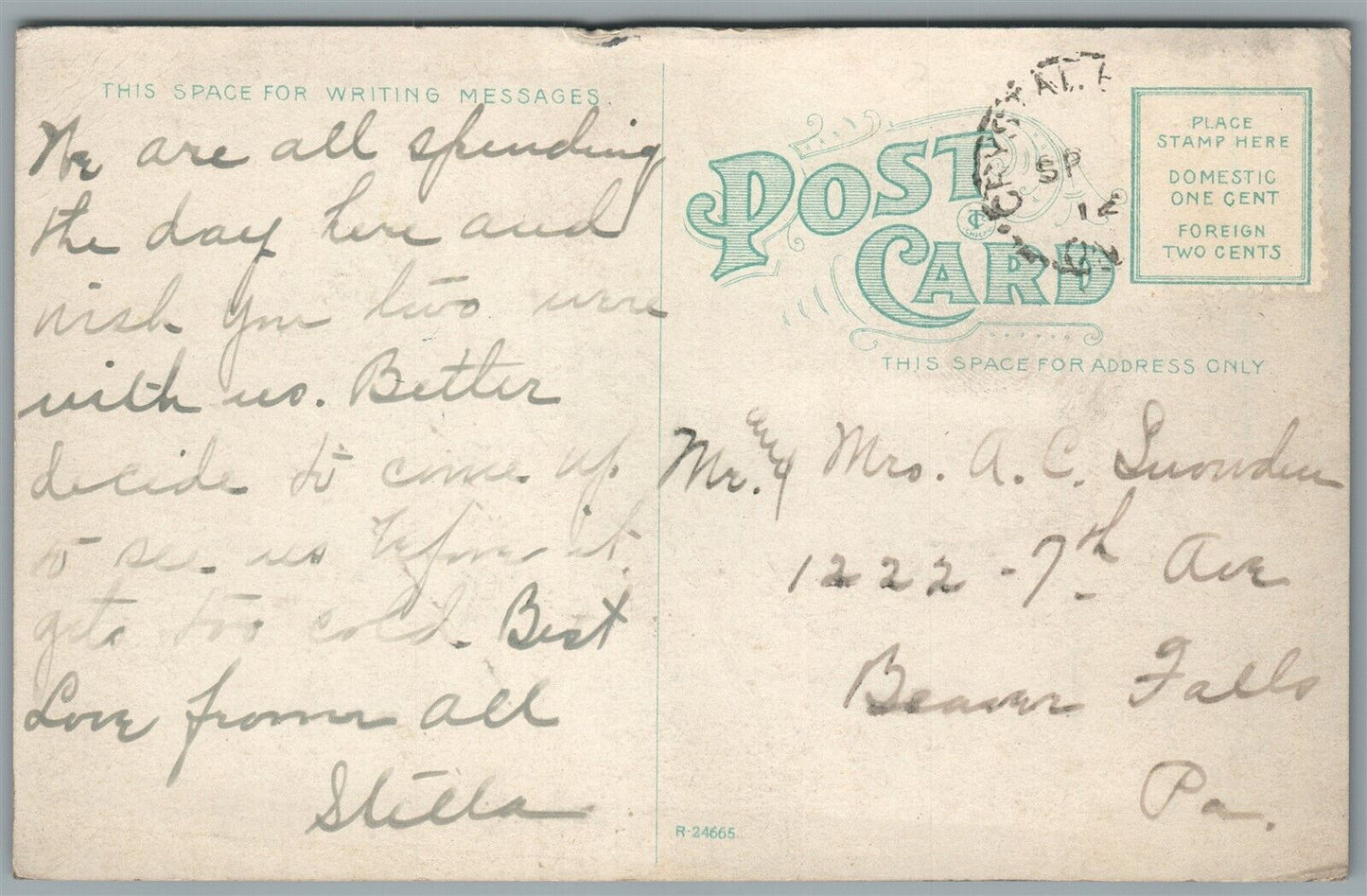 CANADA CRYSTAL BEACH PIER & BATHING ANTIQUE POSTCARD