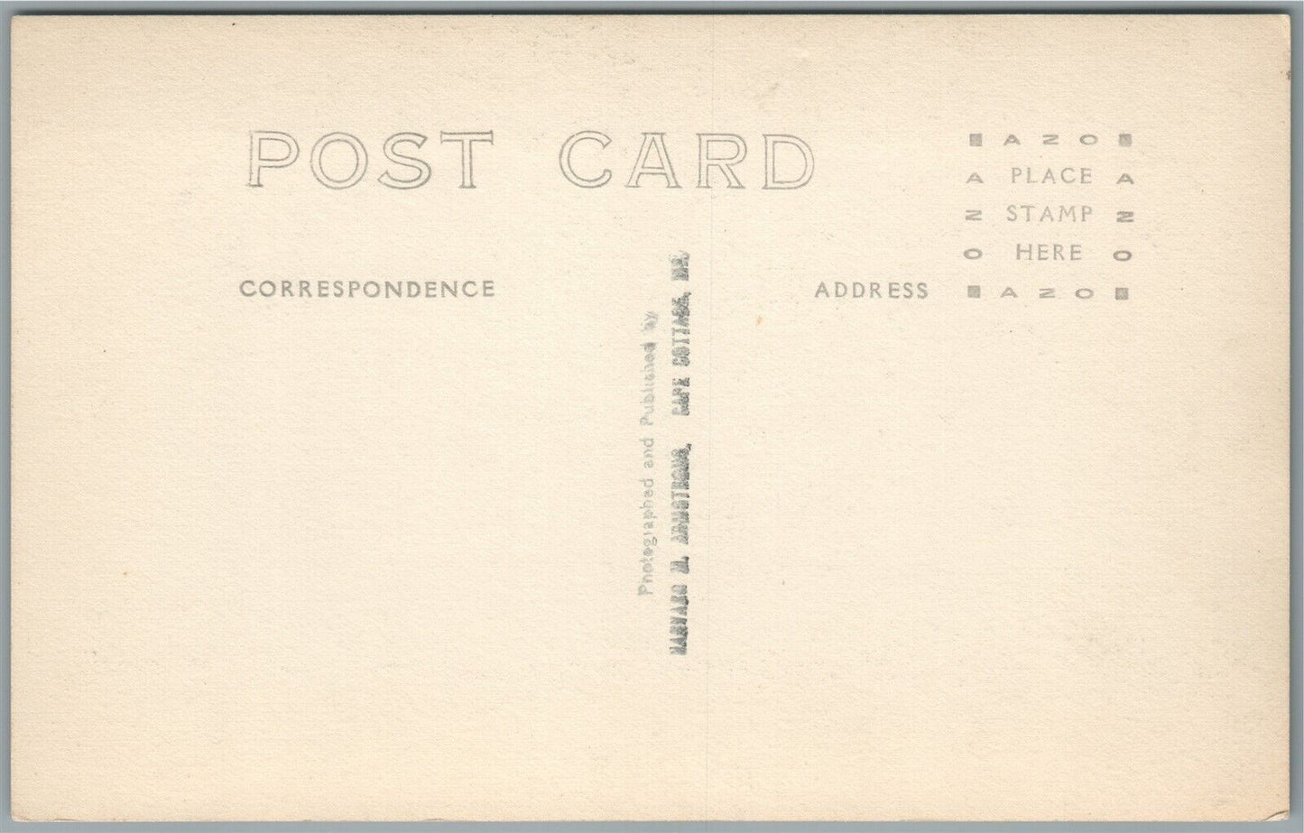 CAPE COTTAGE ME HARBOR VIEW ANTIQUE REAL PHOTO POSTCARD RPPC