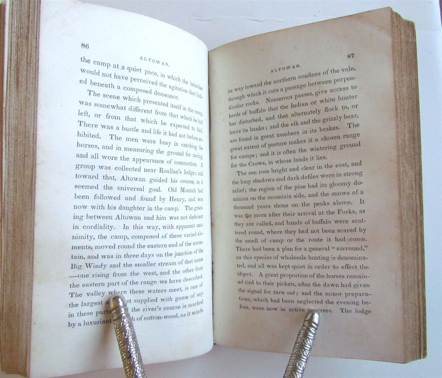 1846 ALTOWAN INCIDENTS of LIFE & ADVENTURE in ROCKY MOUNTAINS antique AMERICANA