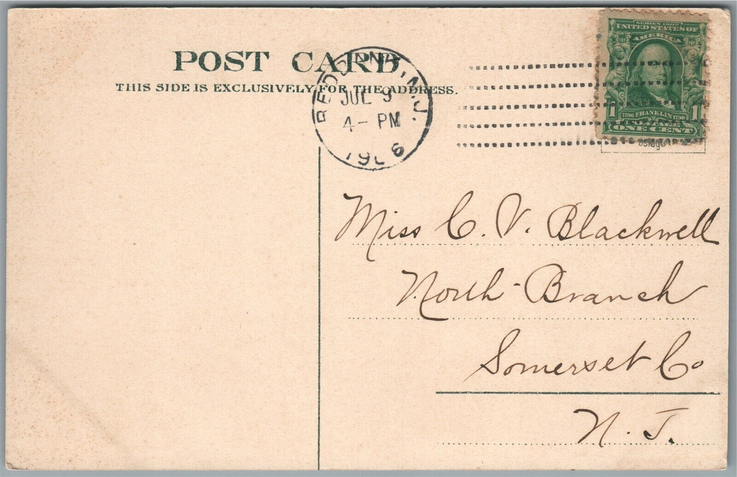 RED BANK NJ SHREWSBURY SHORE ANTIQUE POSTCARD