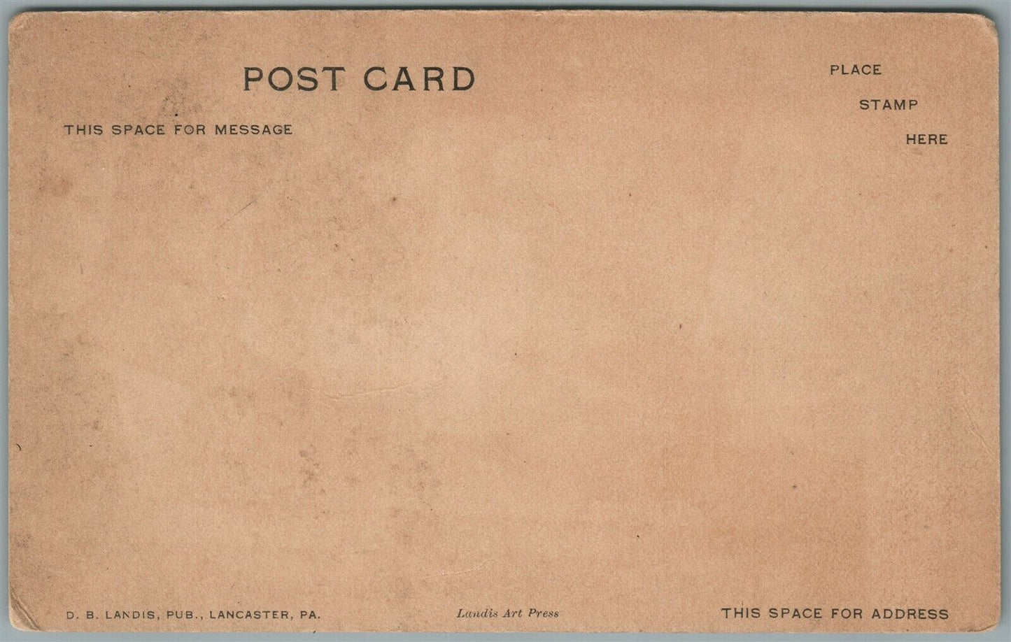 LANCASTER PA OLD CONESTOGA WAGON ANTIQUE POSTCARD