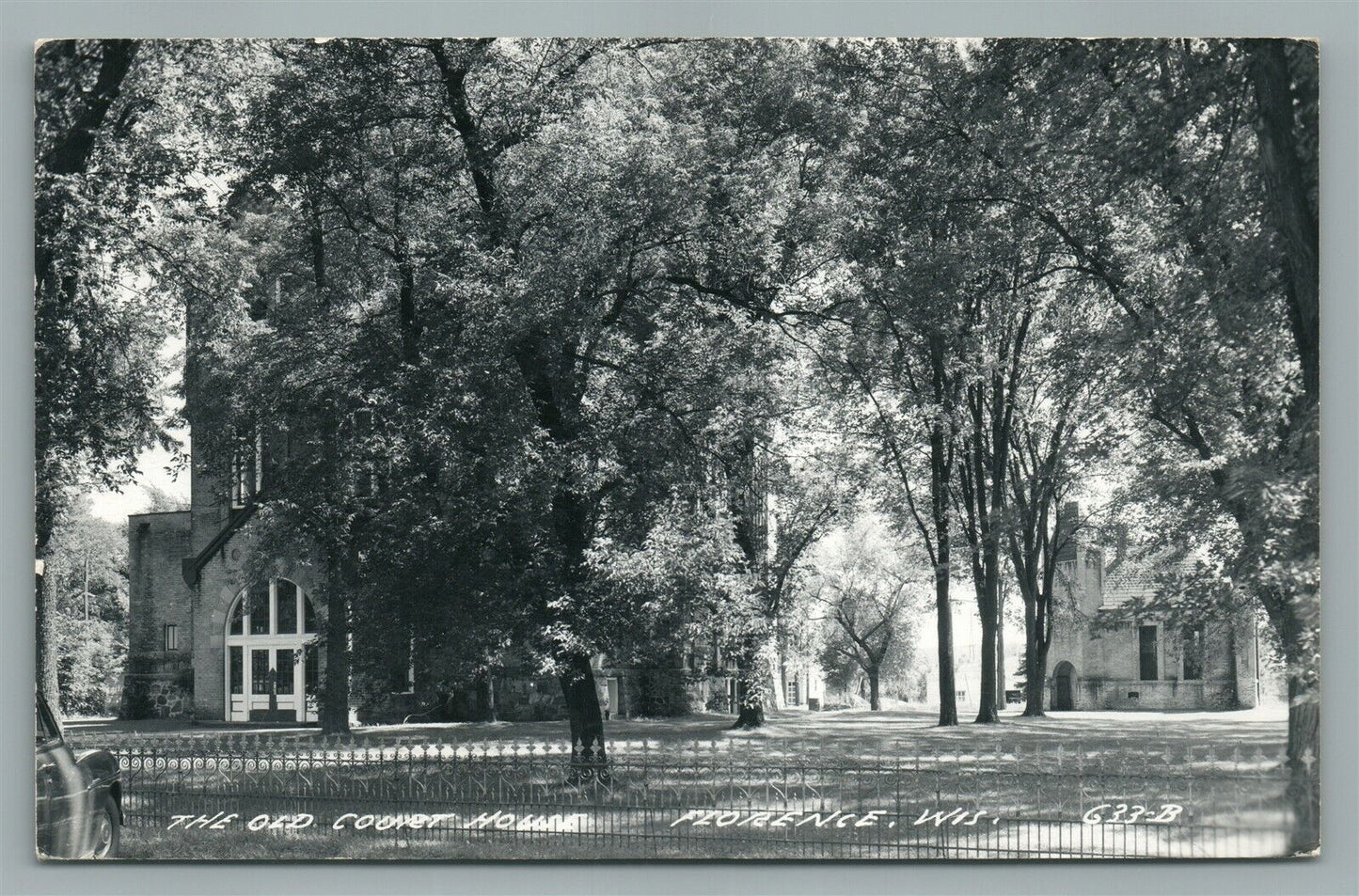 FLORENCE WI OLD COURT HOUSE VINTAGE REAL PHOTO POSTCARD RPPC