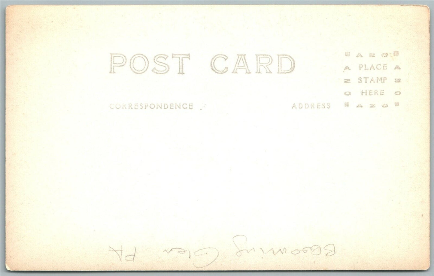 SOUDERTON PA HUNSBERGER HOME VINTAGE REAL PHOTO POSTCARD RPPC