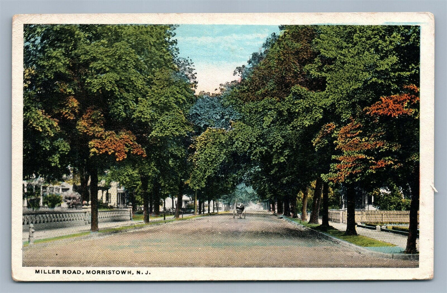 MORRISTOWN NJ MILLER ROAD ANTIQUE POSTCARD