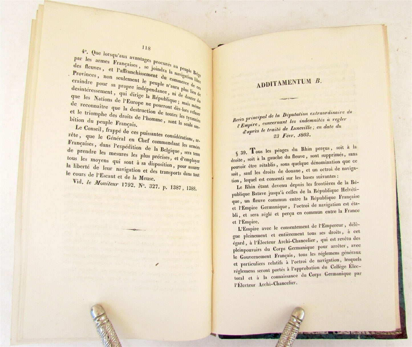 1835 HISTORY of RIVER NAVIGATION LAWS antique by I.L. Cremer van den Bergh