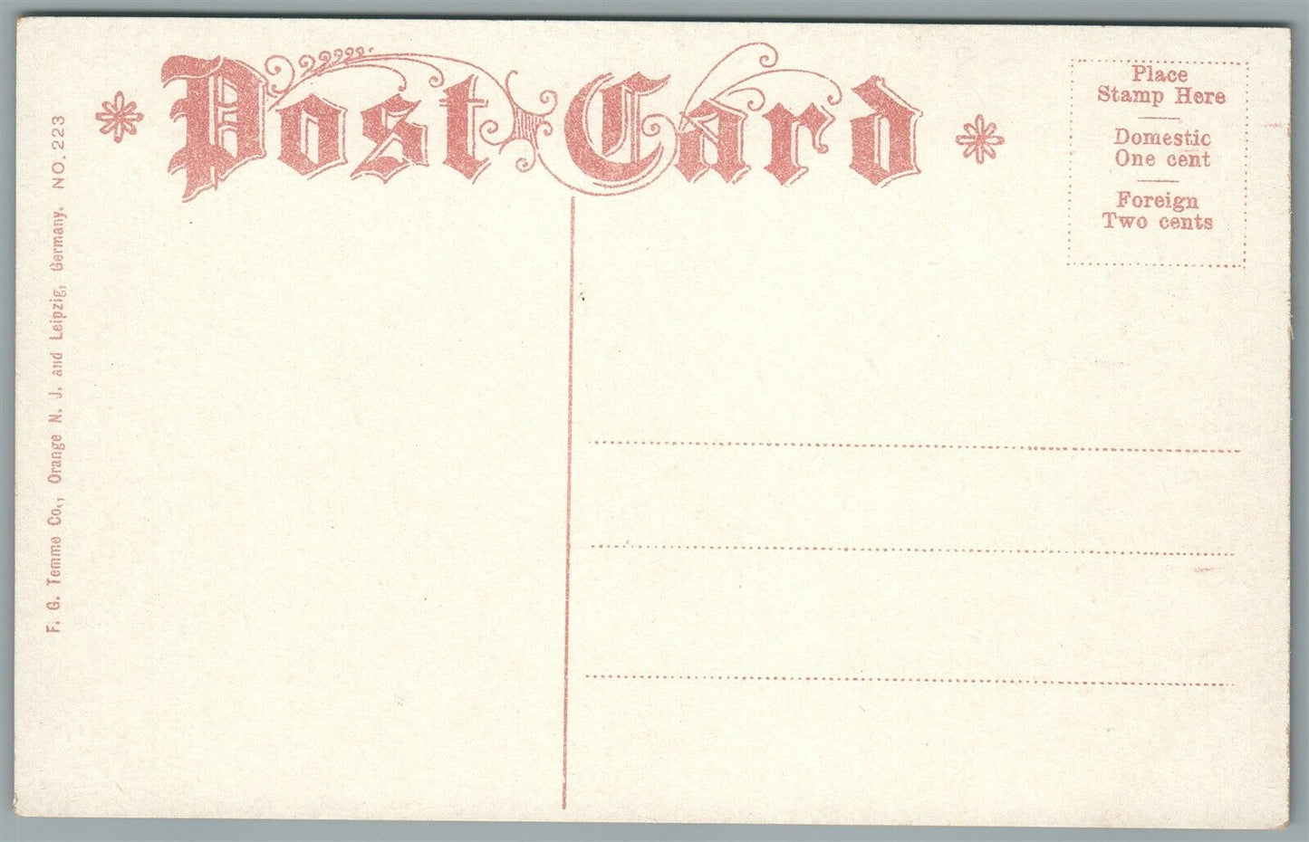 PERTH AMBOY NJ SMITH & NEW BRUNSWICK STREETS ANTIQUE POSTCARD