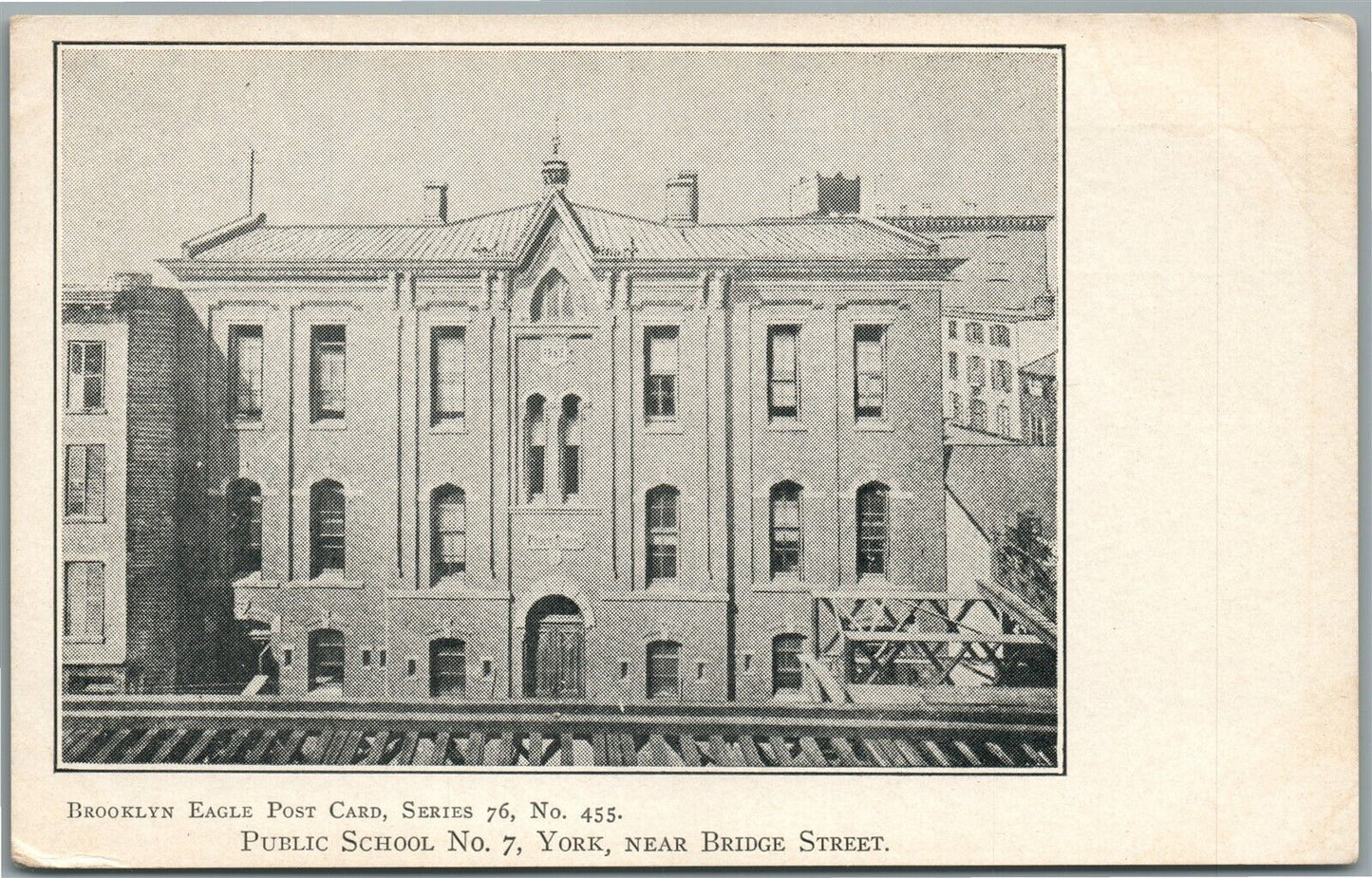 BROOKLYN NY PUBLIC SCHOOL No. 7 ANTIQUE POSTCARD