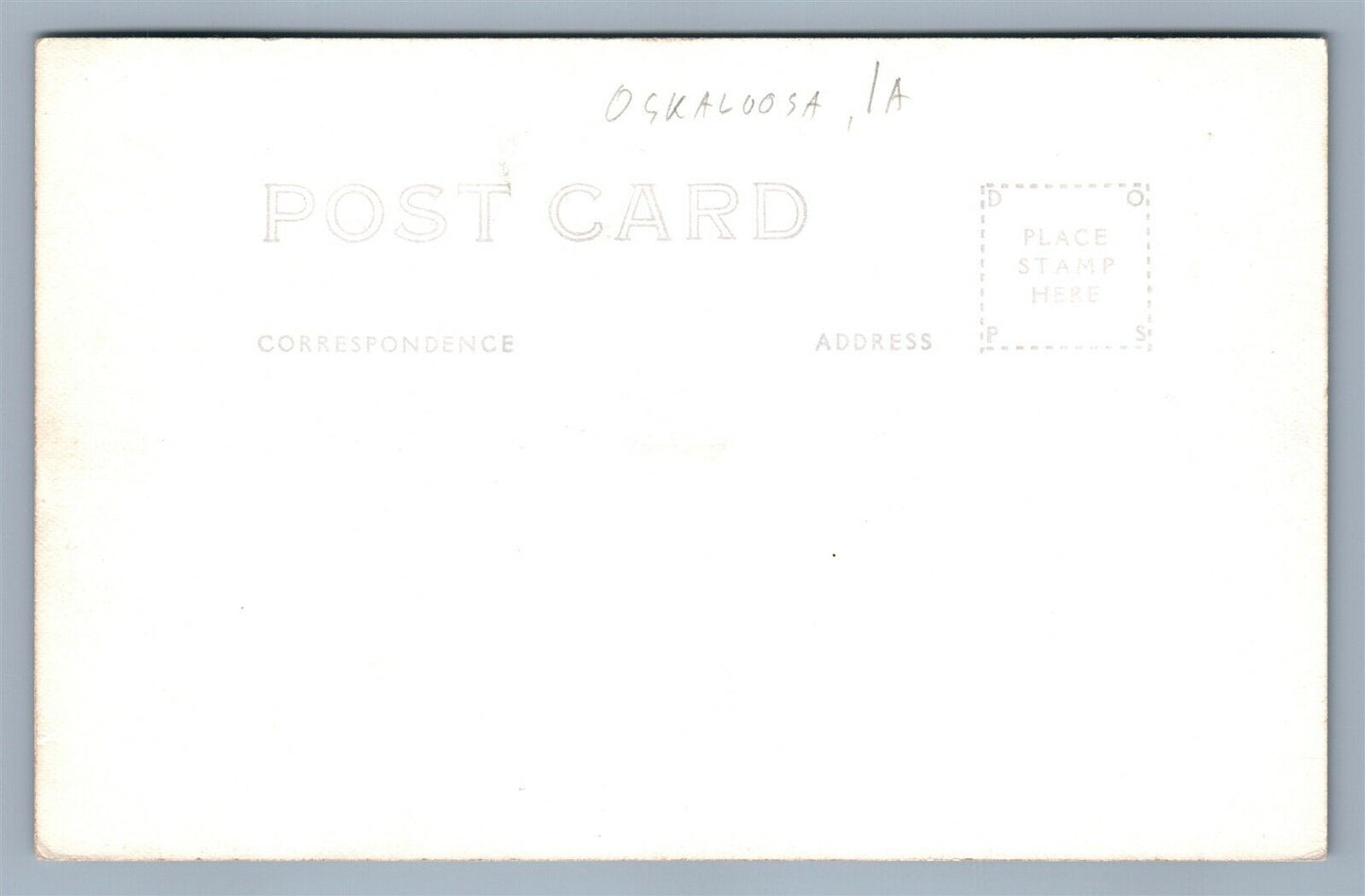 OSKALOOSA IA SPORTS MANS LODGE KEOMAH LAKE PARK VINTAGE REAL PHOTO POSTCARD RPPC