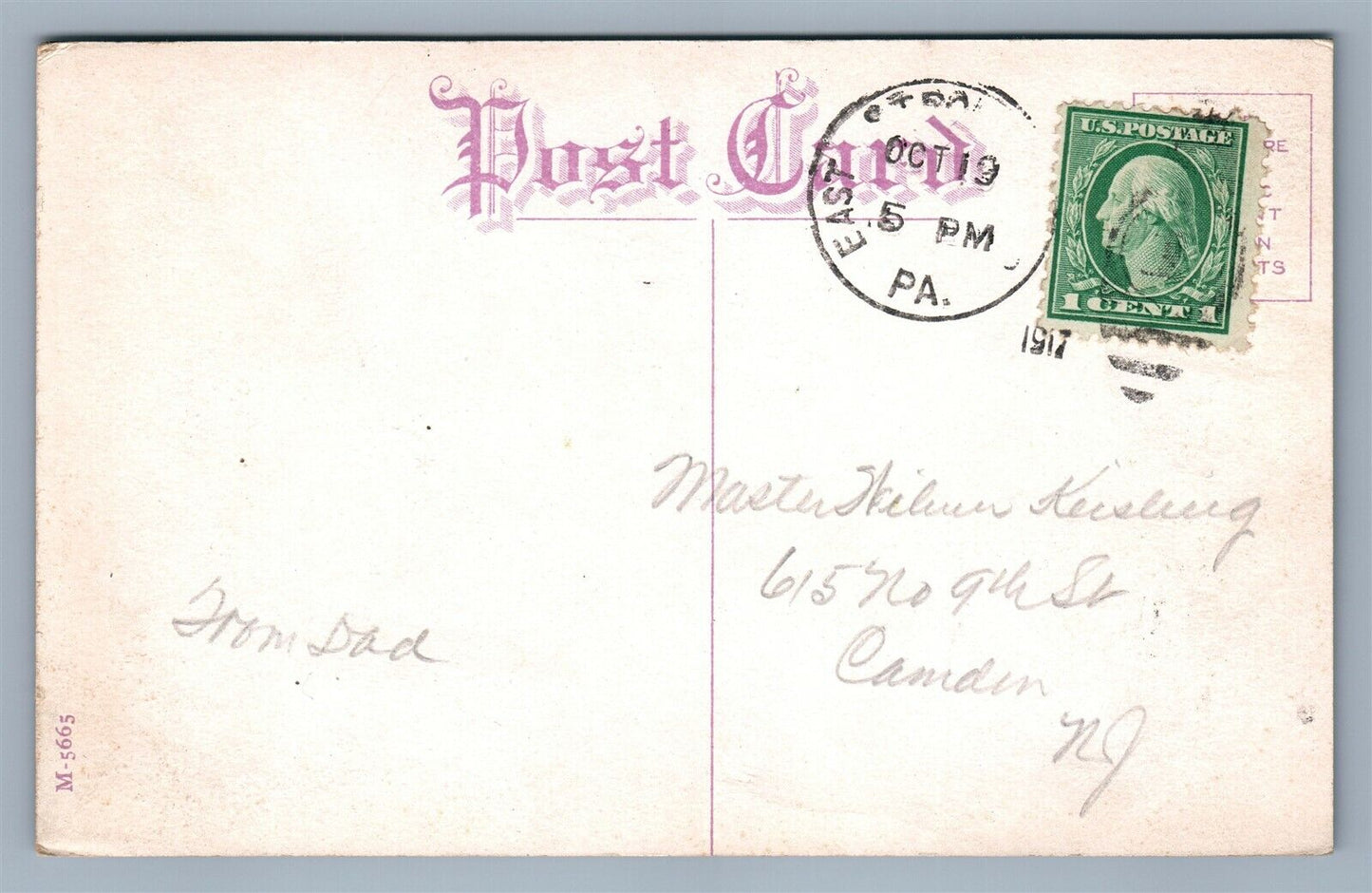 DELAWARE WATER GAP PA PAPER MILL DAM ANTIQUE POSTCARD