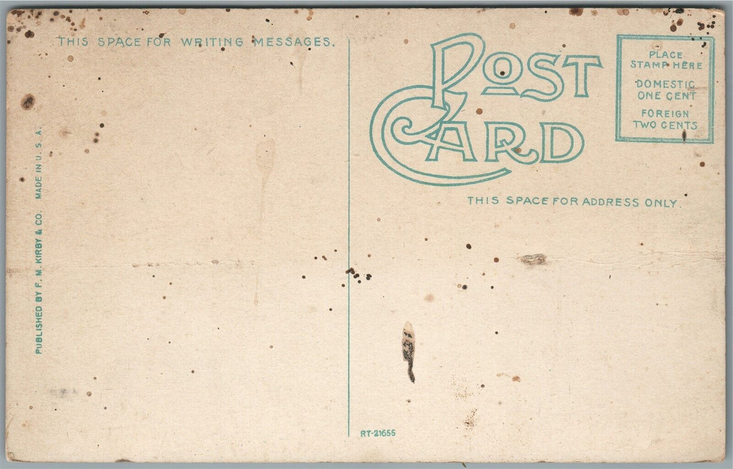 SAVANNAH GA GRAND PRIZE & VANDERBILT CUP RACE NORWOOD AVENUE ANTIQUE POSTCARD