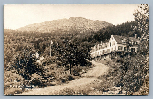 MT. MONADNOCK NH HALF WAY HOUSE ANTIQUE REAL PHOTO POSTCARD RPPC