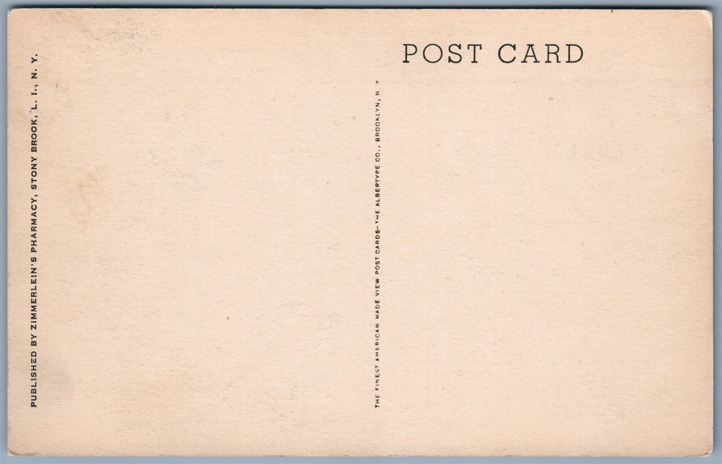 STONY BROOK LONG ISLAND NY FIRE HOUSE NEW VILLAGE VINTAGE POSTCARD