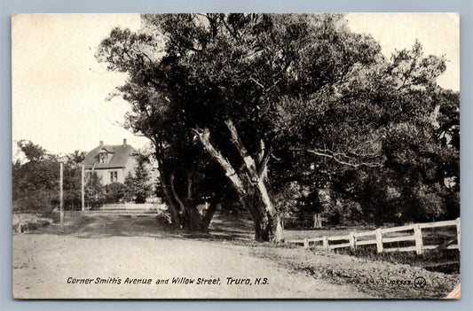 TRURO NS CANADA SMITH'S AVENUE & WILLOW STREET ANTIQUE POSTCARD