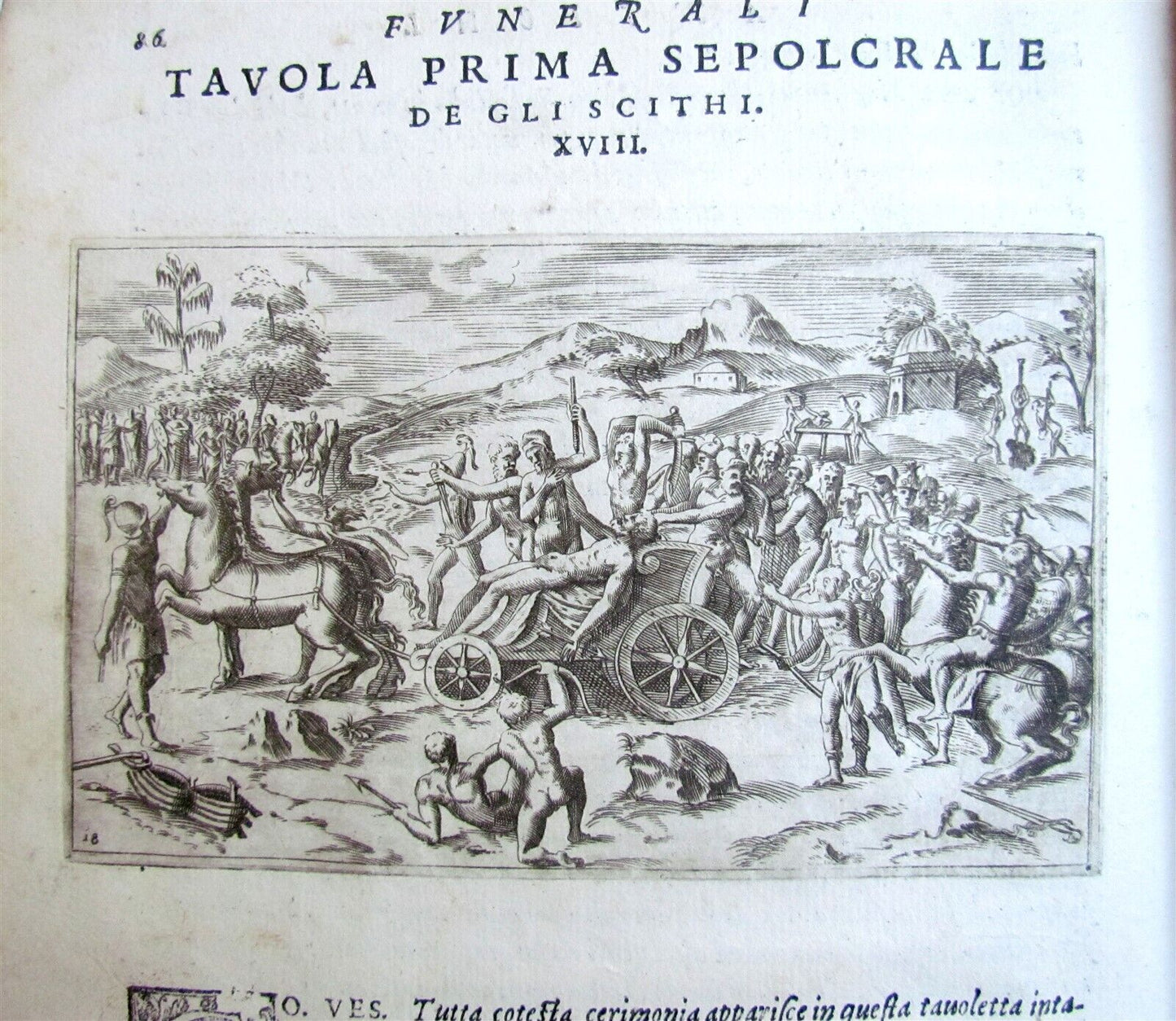 1574 ILLUSTRATED ANCIENT BURIAL RITES antique Funerali antichi VELLUM BINDING