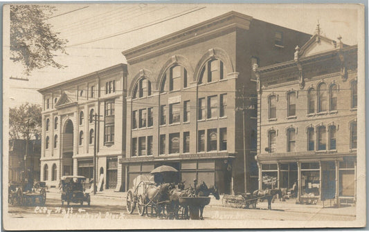 BARRE VT CITY HALL ANTIQUE REAL PHOTO POSTCARD RPPC
