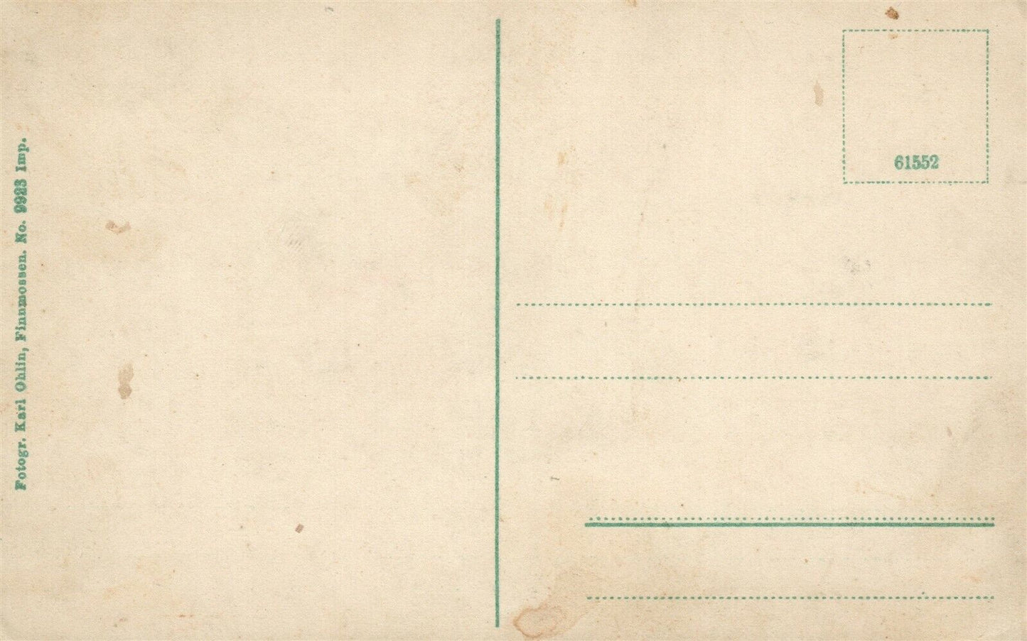 WARMLAND FINLAND ANTIQUE POSTCARD