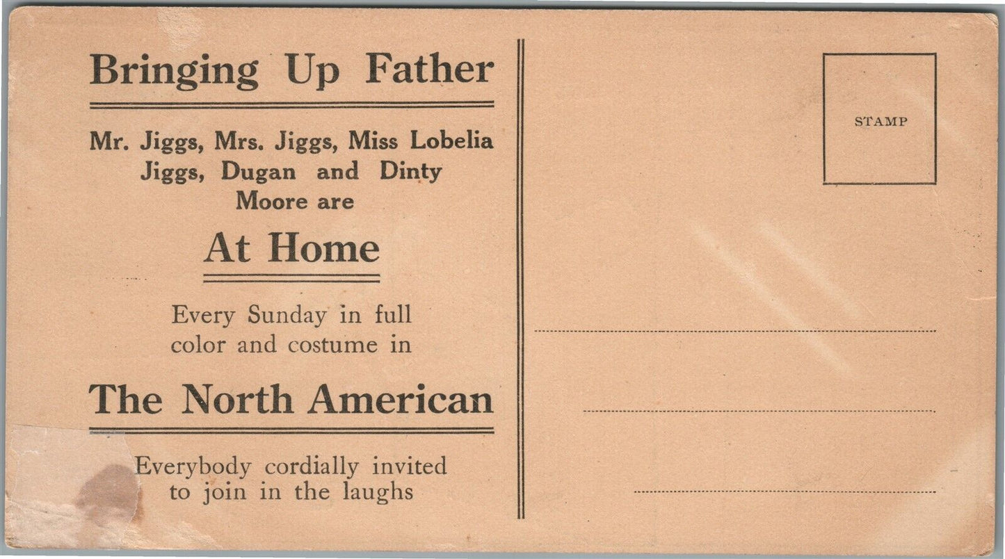 LITTLE BABETTE MUSICAL SHOW SIGNED COMIC ANTIQUE POSTCARD