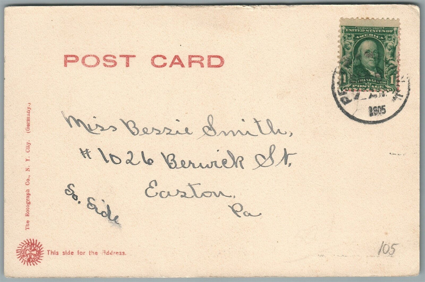 PERTH AMBOY NJ STATE & SMITH STREETS ANTIQUE POSTCARD
