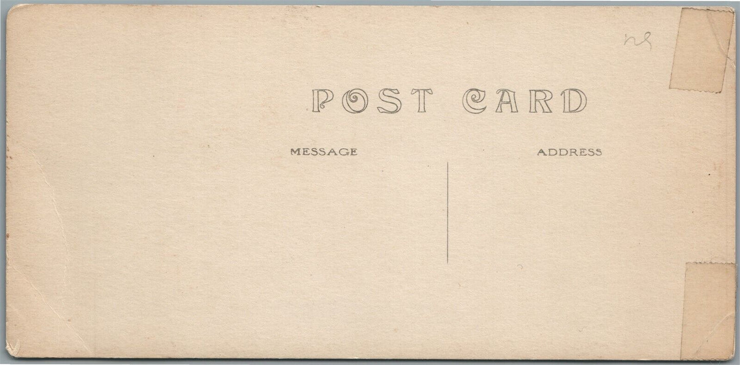 MANCHESTER VT MAIN STREET PANORAMIC (LONG) ANTIQUE REAL PHOTO POSTCARD RPPC