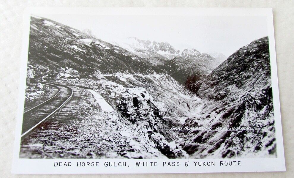 VINTAGE 1966 RPPC PHOTO POSTCARD - WHITE PASS & YUKON ROUTE AK railroad railway