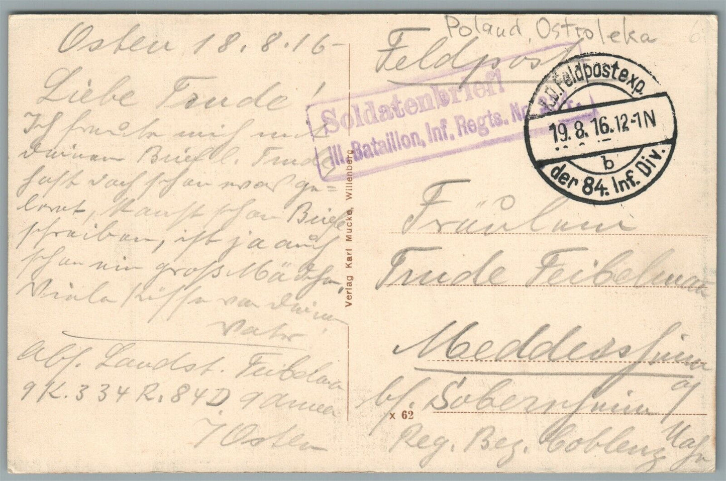 POLAND OSTROLENKA DESTROYED RAILROAD STATION RAILWAY DEPOT WWI ANTIQUE POSTCARD