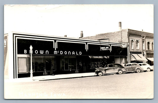 MANNING IA BROWN McDONALD 1942 VINTAGE REAL PHOTO POSTCARD RPPC