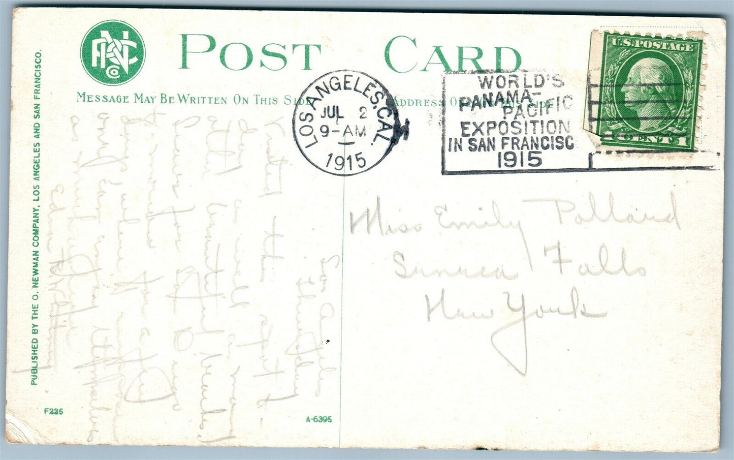 VENICE OF AMERICA CA MAMMOTH BATH HOUSE ANTIQUE POSTCARD